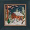 DIY Mill Hill Christmas Cabin Beaded Counted Cross Stitch Picture Kit